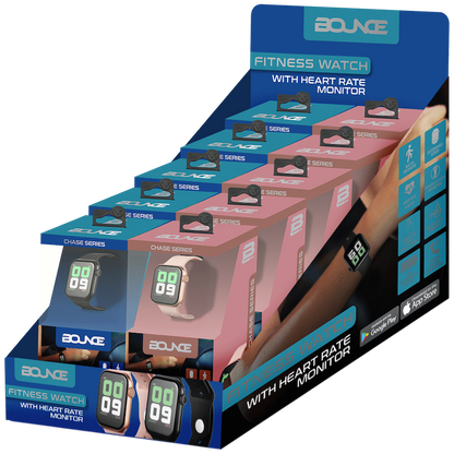 Bounce Chase Series Fitness Watch - Black