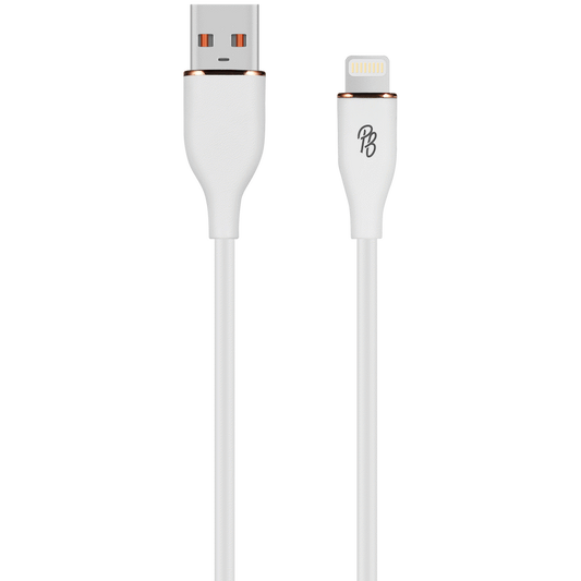 Pro Bass FlexiCord Series 2m USB to Lightning Charging Cable - White