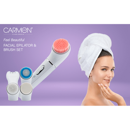1590 - Carmen Facial Epilator & Brush Set