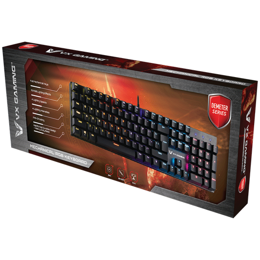 VX Demeter Series Mechanical Keyboard with Full RGB Lighting