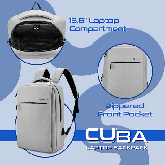 Amplify Cuba 15.6" Laptop Backpack Grey