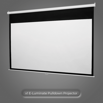 Connex E-Luminate Pull-Down Projector Screen 100in - 16:9