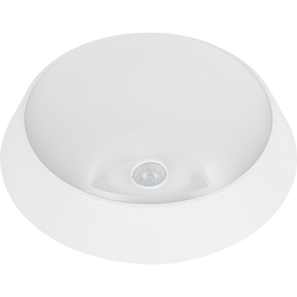Ellies Spectra Series - AC 15W  Round LED Bulkhead with 3CCT and Sensor -WT