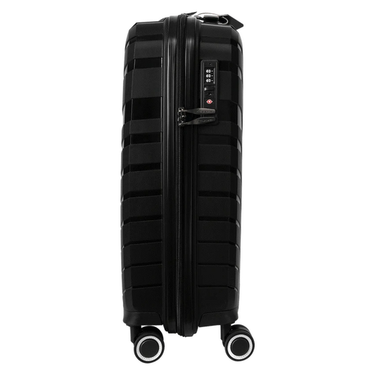 Travelwize Java PP 4-Wheel Spinner 55cm Luggage - Black