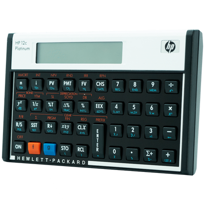 HP 12C Platinum Financial Calculator (Algebraic or RPN)