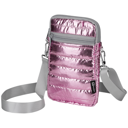 Quest Puffer Cross Body Bag - Pink