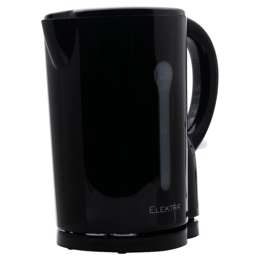 Elektra 1.7l Plastic Cordless Kettle - Black