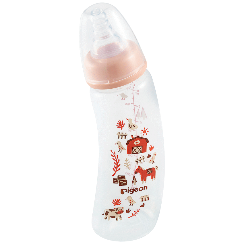 PIGEON FLEXIBLE CURVE BOTTLE 250ML - FARM