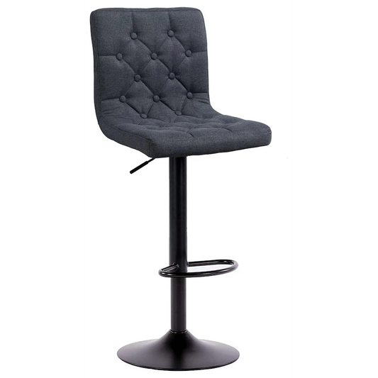 Bayer Large Barstool Grey with black base - Single