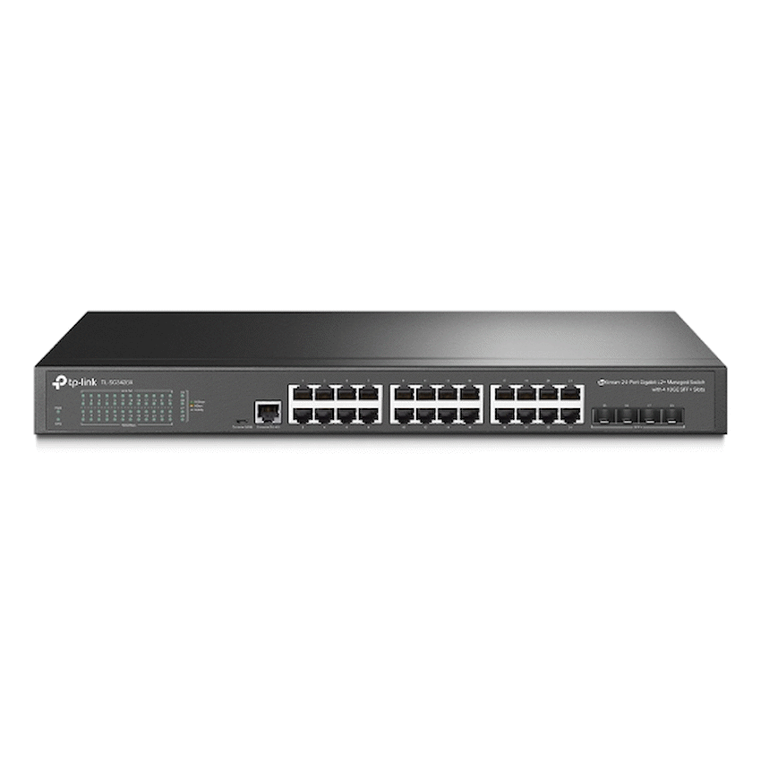 TP-Link TL-SG3428X JetStream 24-Port Gigabit L2+ Managed Switch with 4 10GE SFP+ Slots