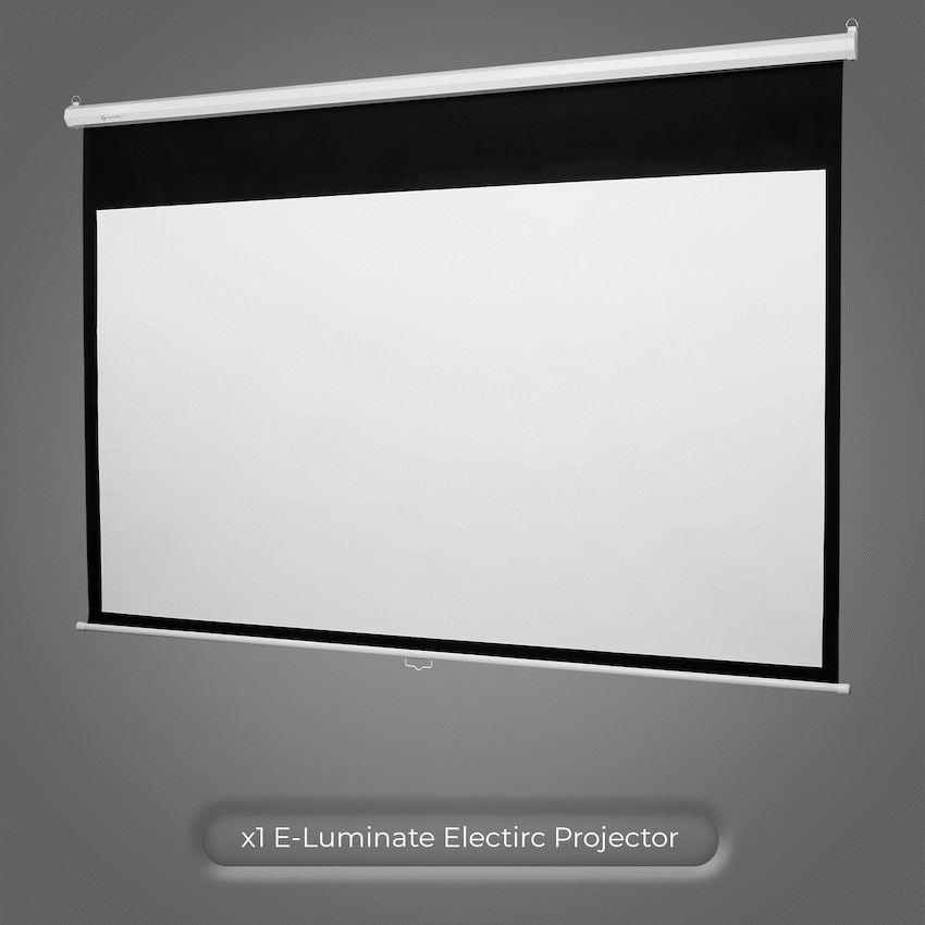 Connex E-Luminate Electric Projector Screen with Remote 100" - 16:19