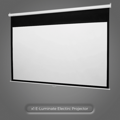Connex E-Luminate Electric Projector Screen with Remote 100" - 16:19