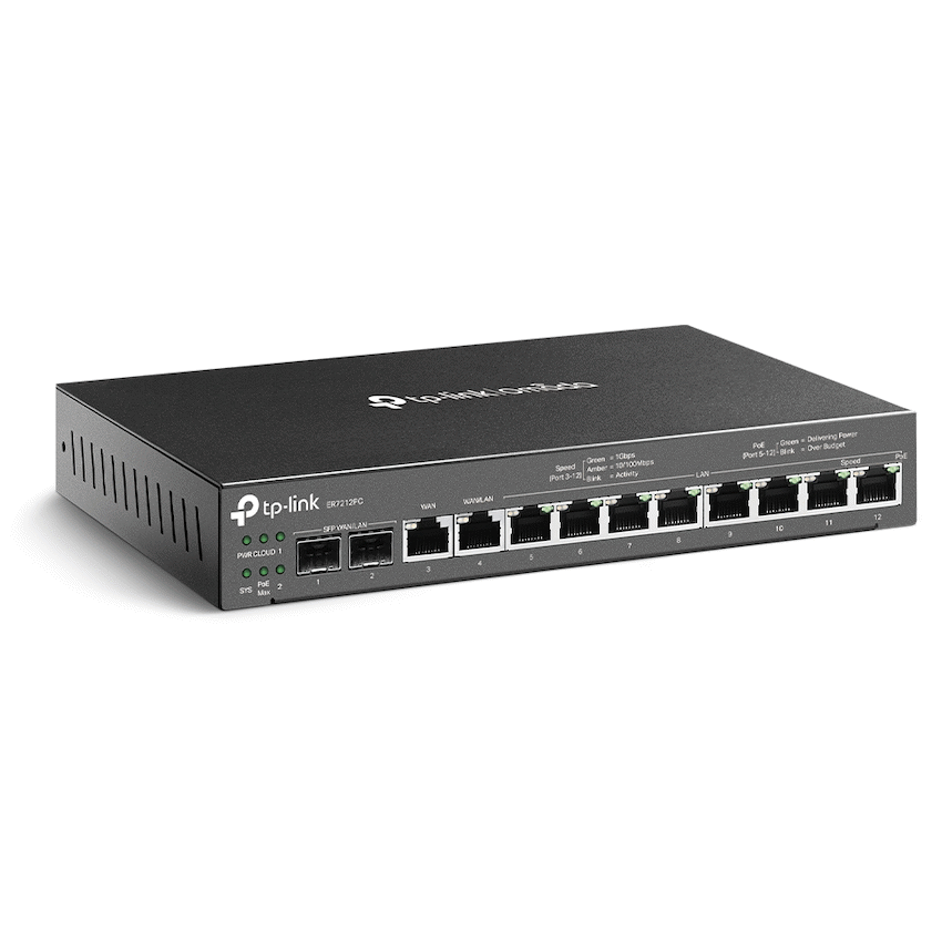 TP-Link Omada ER7212PC Gigabit VPN Router with PoE+ Ports and Controller Ability
