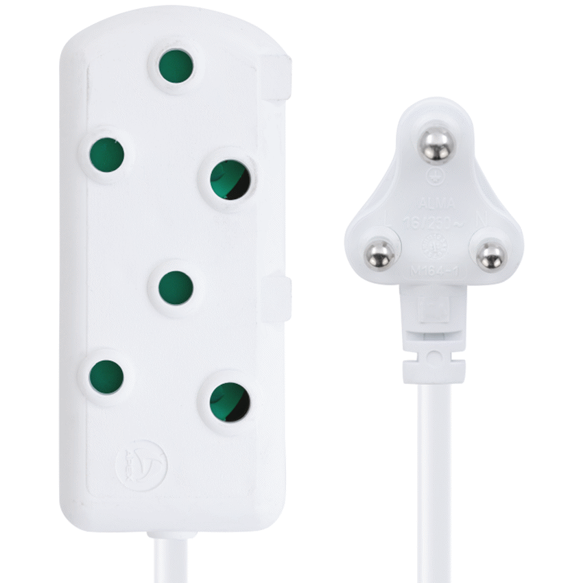 Switched Heavy-Duty Side-by-Side (SBS) Extension Leads 20m - WT