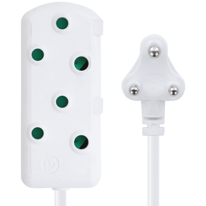 Switched Heavy-Duty Side-by-Side (SBS) Extension Leads 20m - WT