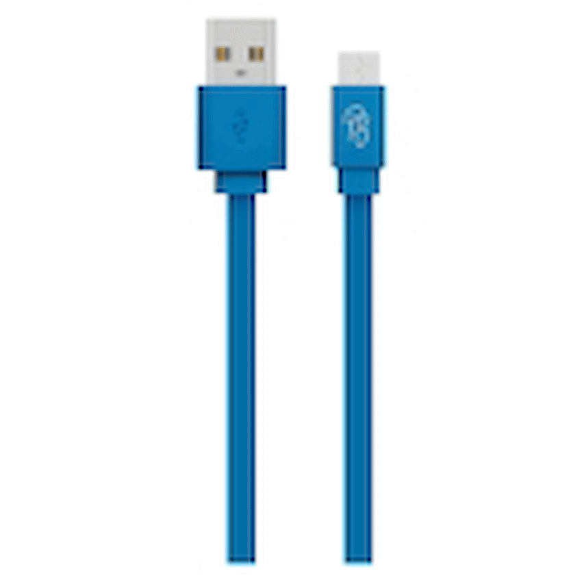 Pro Bass Energize Series Packaged Micro USB Cable - Blue 1.2m
