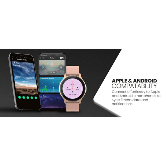 Volkano Active Tech Trend series Watch with heart rate monitor - Gold