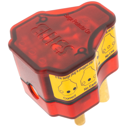 Ellies Re-wireable High Surge Plug Top - RD