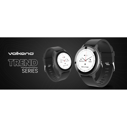 Volkano Active Tech Trend series Watch with heart rate monitor - Black