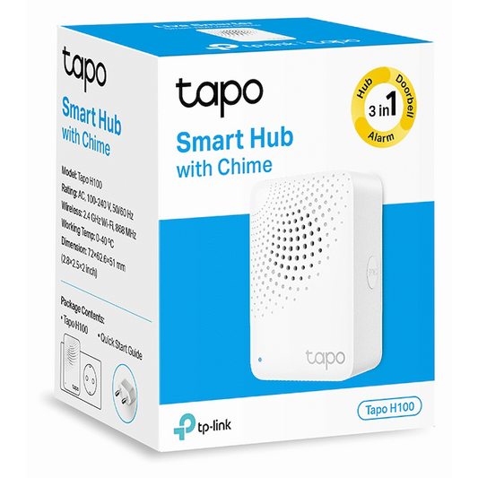 TP-Link Tapo H100 Smart Wi-Fi 868mhz Hub with Chime