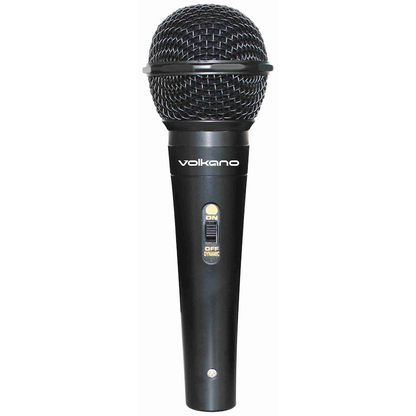 Volkano Ace Series Metal Wired Dynamic Vocal Microphone - Black