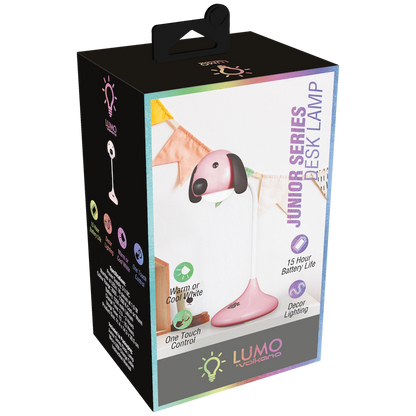 Lumo Neon Series LED Desk Lamp - Pink Dog