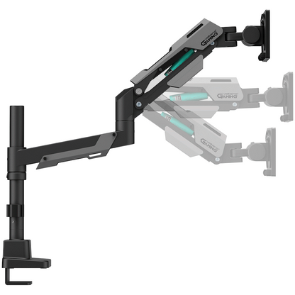 Volkano Gaming Rogue Series - Single Arm Gas Spring Full Motion Monitor Mount