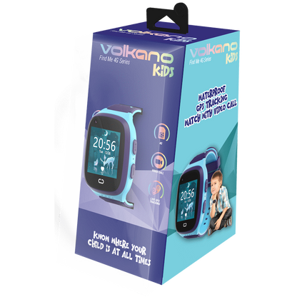Volkano Find Me 4G Series GPS Tracking Watch with Camera - Blue