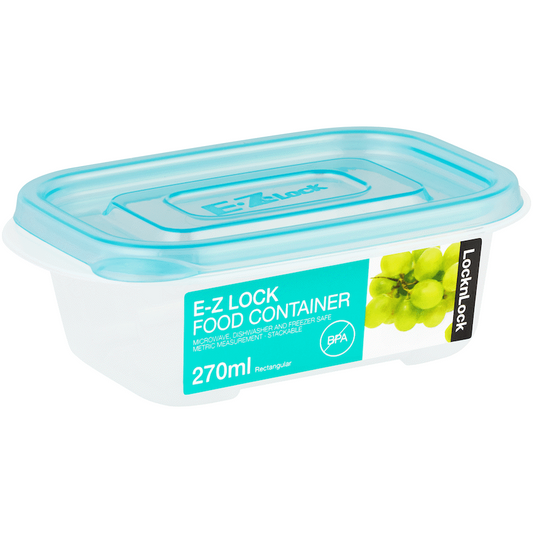 LocknLock EZ Lock rect 270ml blue ( Order in Qty of 6)