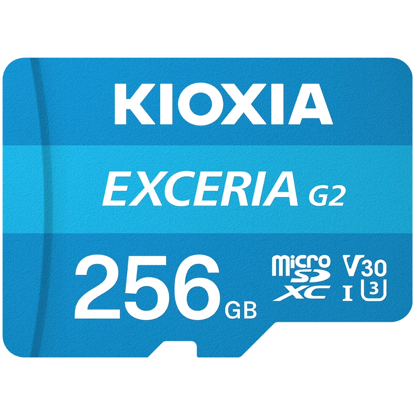 Kioxia 256GB Micro SDXC- UHS-ICard-100MBs