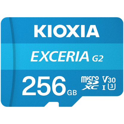 Kioxia 256GB Micro SDXC- UHS-ICard-100MBs
