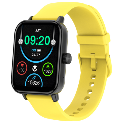 Volkano Chroma Series Smartwatch with Yellow Strap