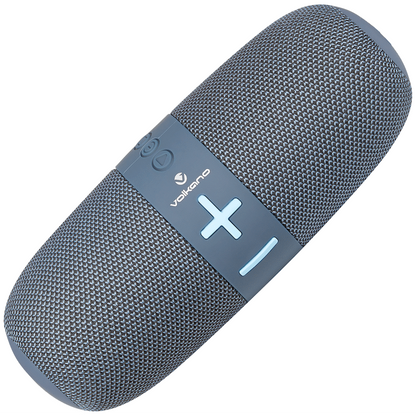 Volkano Flow Series Portable Bluetooth Speaker - Blue with Blue Buttons