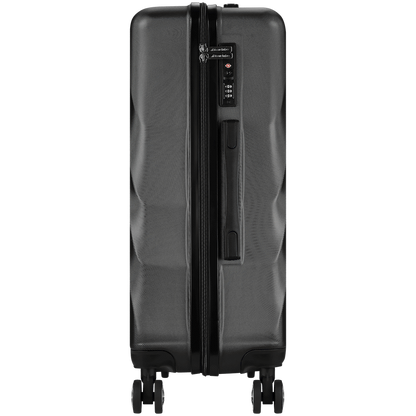 Travelwize Terra ABS 67cm 4-Wheel Spinner Luggage - Black