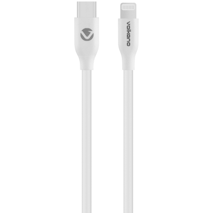 Volkano Flexi Series Type-C to MFI Lightning 1.5m 27w - White