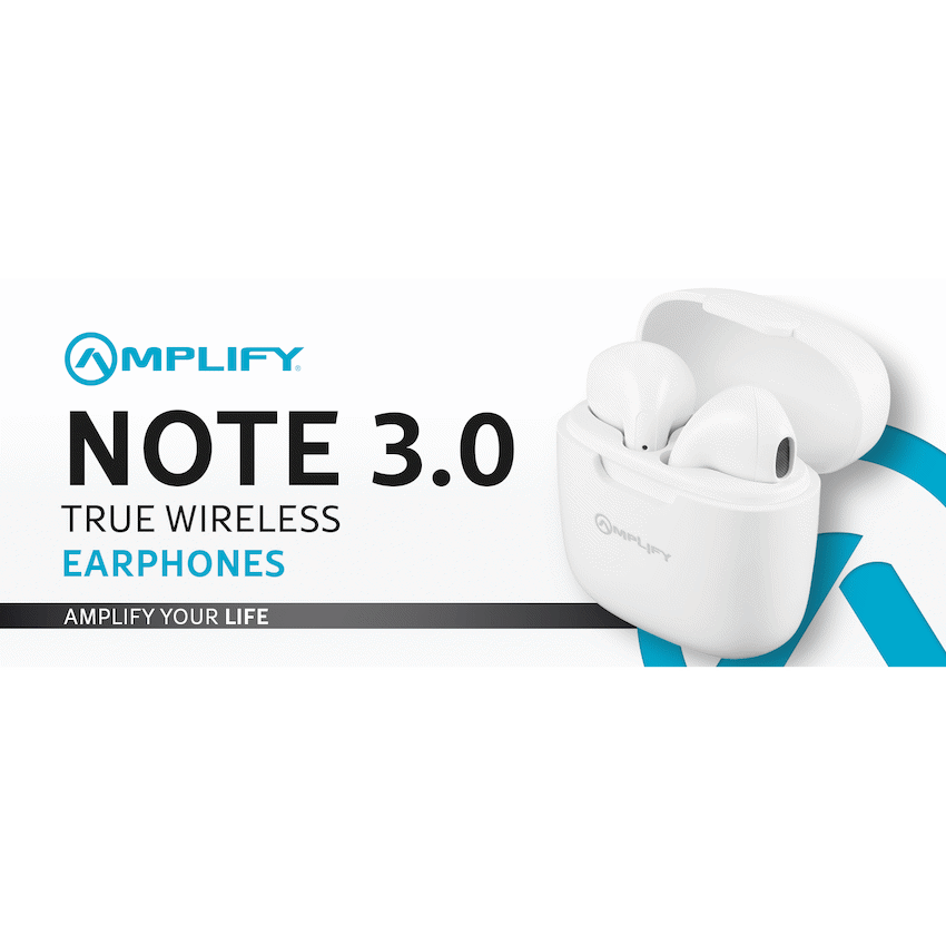 Amplify Note 3.0 Series TWS Earphones - White