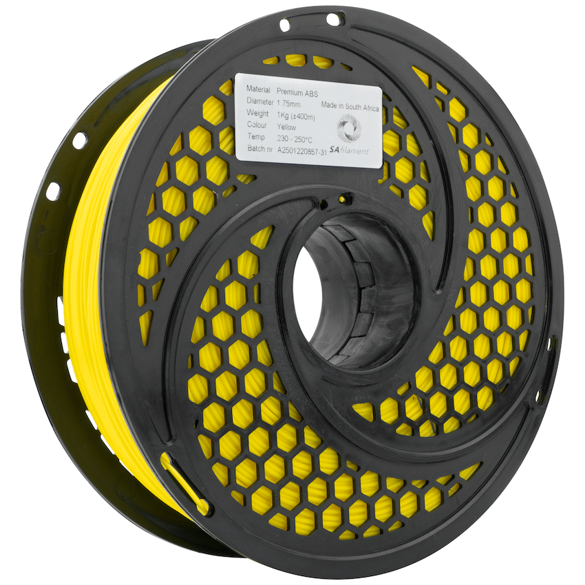 SA Filament ABS Premium Filament 1kg - Yellow