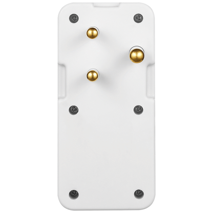 Switched 3-Way Medium Surge Adaptor - White