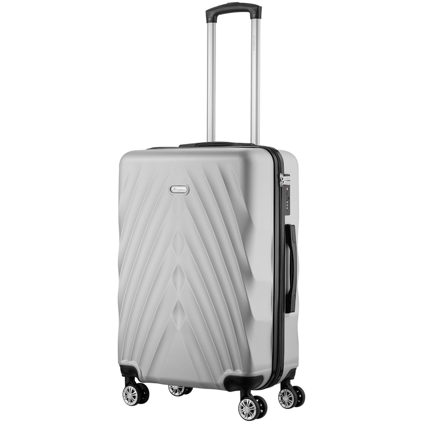 Travelwize Terra ABS 67cm 4-Wheel Spinner Luggage - Silver