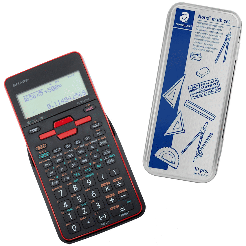 Sharp EL535 Scientific Calculator - 422 Functions- Red
