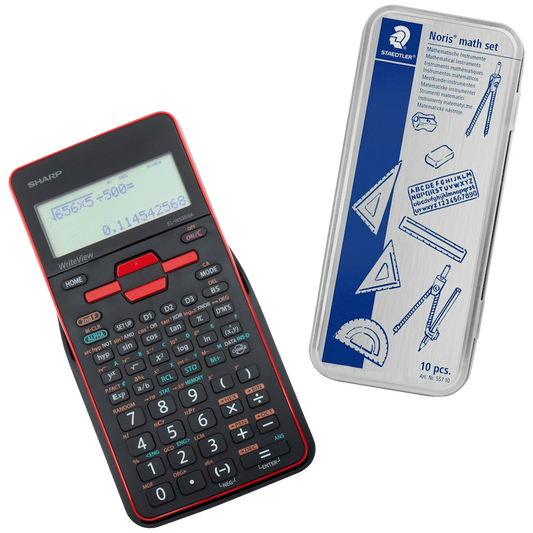 Sharp EL535 Scientific Calculator - 422 Functions- Red