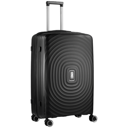 Travelwize Ripple PP 4-Wheel Spinner 75cm Luggage - Black