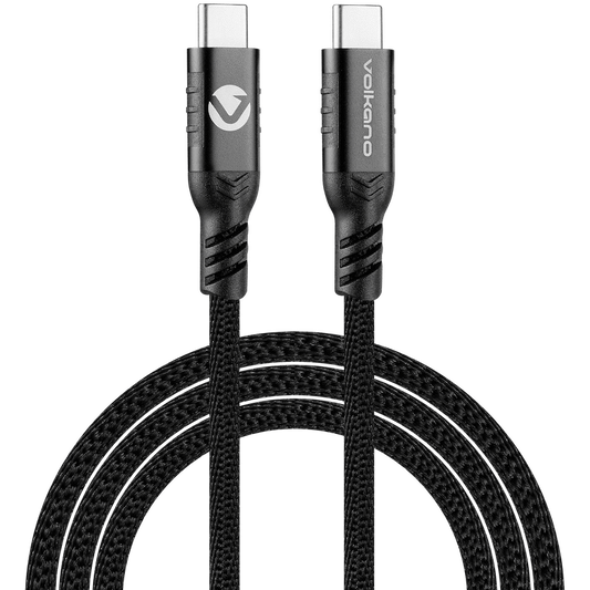 Volkano Weave Series 60w Magnetic Type-C Cable - Black