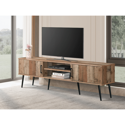 Everfurn Vernice TV Stand - 1800w with Two Cupboards