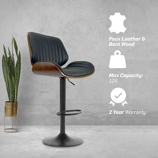 Everfurn Petunia Swivel Barstool (2 Pack)