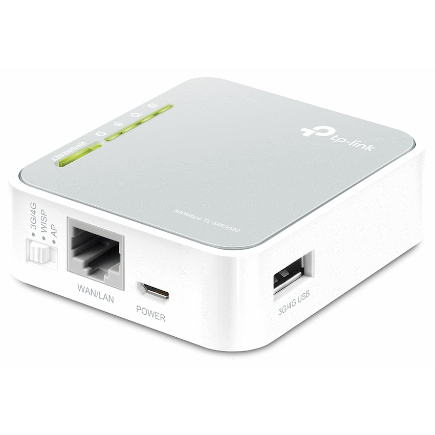 TP-Link TL-MR3020 N300 Wireless Dual-Band 4G LTE Router