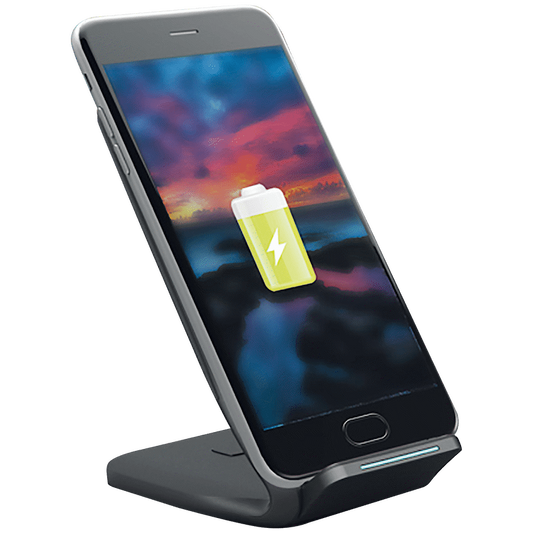 Volkano Pylon Series Upright Fast Wireless Charger - Black