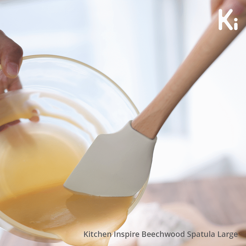 Kitchen Inspire Beechwood Spatula Large ( Order in Qty of 6)