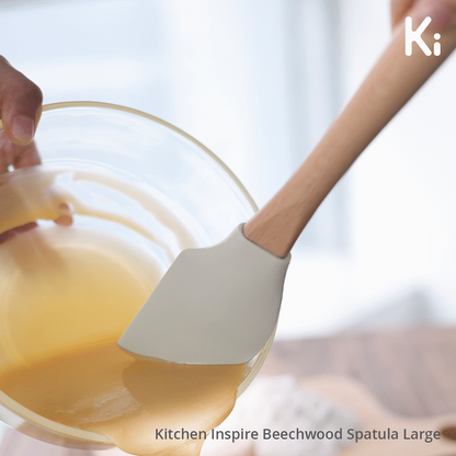 Kitchen Inspire Beechwood Spatula Large ( Order in Qty of 6)