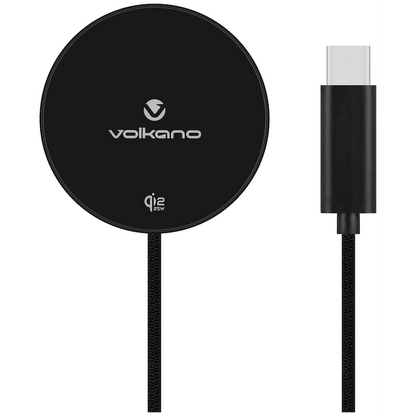 Volkano Magni Series Qi2.2 25W Wireless Charging Pad - Black